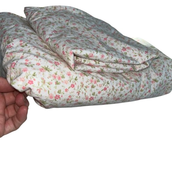 Laura Ashley pink green liberty floral cotton twin fitted sheet pillow case - Picture 1 of 5